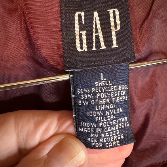 GAP Recycled Wool Zipper Front Vest Size L - Picture 4 of 8